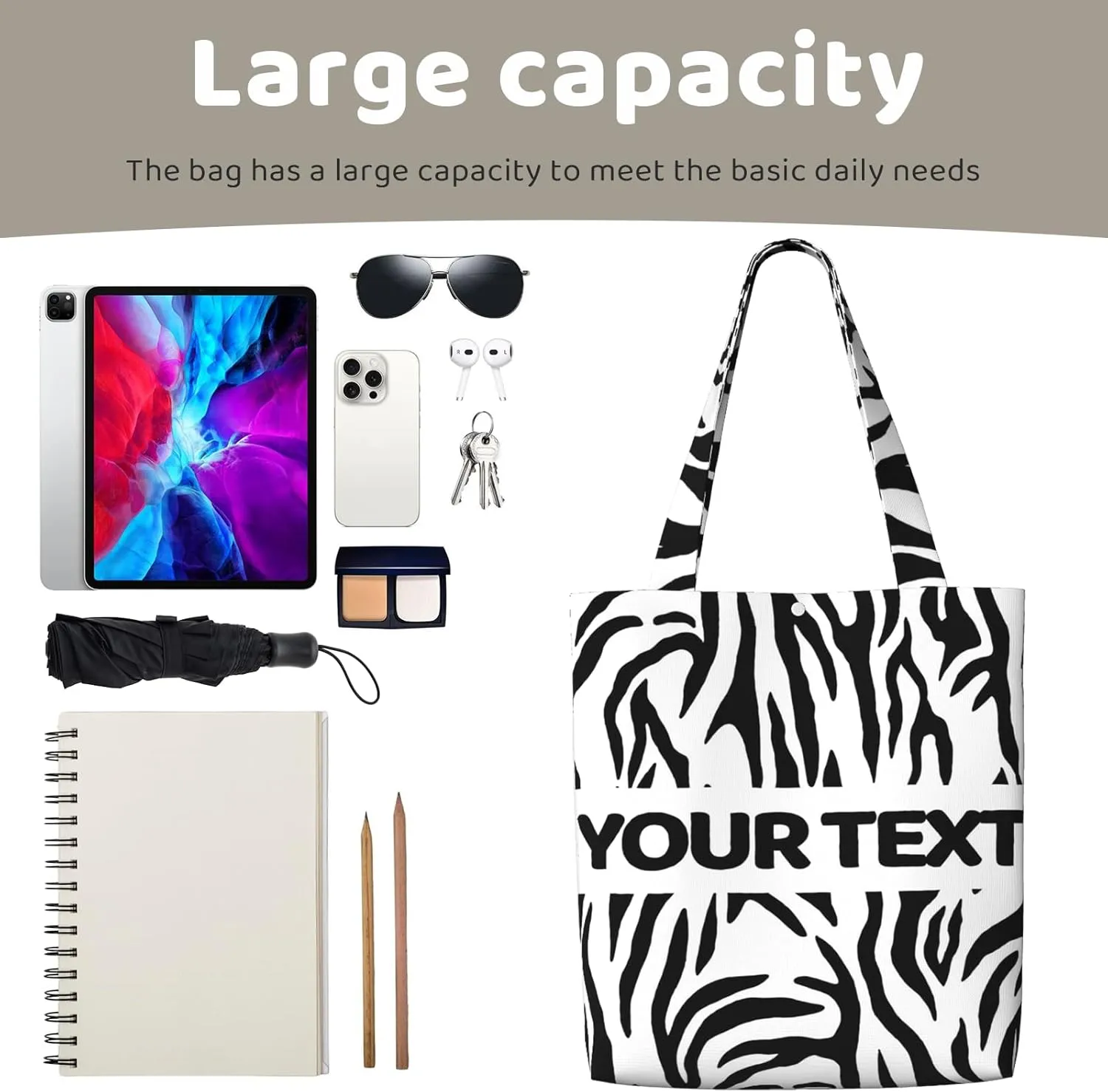 Custom Grocery bag with Photo/Logo/Text,Personalized Canvas bags,Customized canvas grocery Bag for women shopping