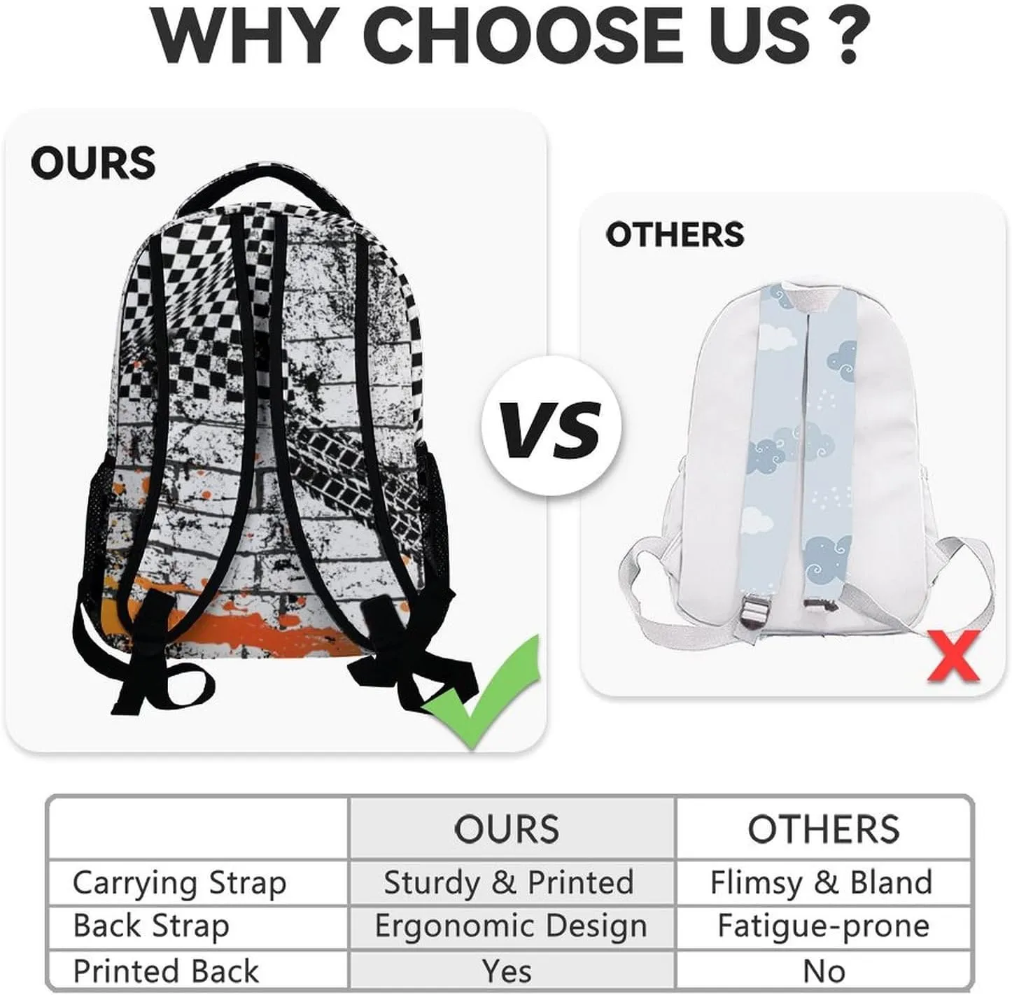 Custom School Backpack for Boys, 17 Inch Funny Motorcycle Backpacks with Adjustable Straps for Kids, Yellow Lightweight Durable Bookbag for Kindergarten
