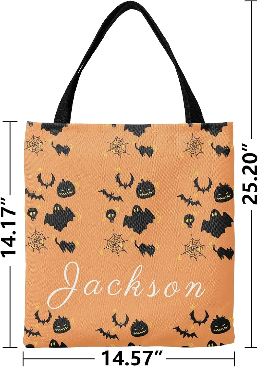 Custom Tote Bags Personalized Canaves Tote Bags with your Name Halloween Tote Bags Customized Tote Bags for Shopping Gift