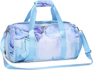 Dance Bag Girls Dance Duffle Bag Sports Gym Bags Weekender Sleepover Overnight Bags with Shoe Compartment and Wet Pocket