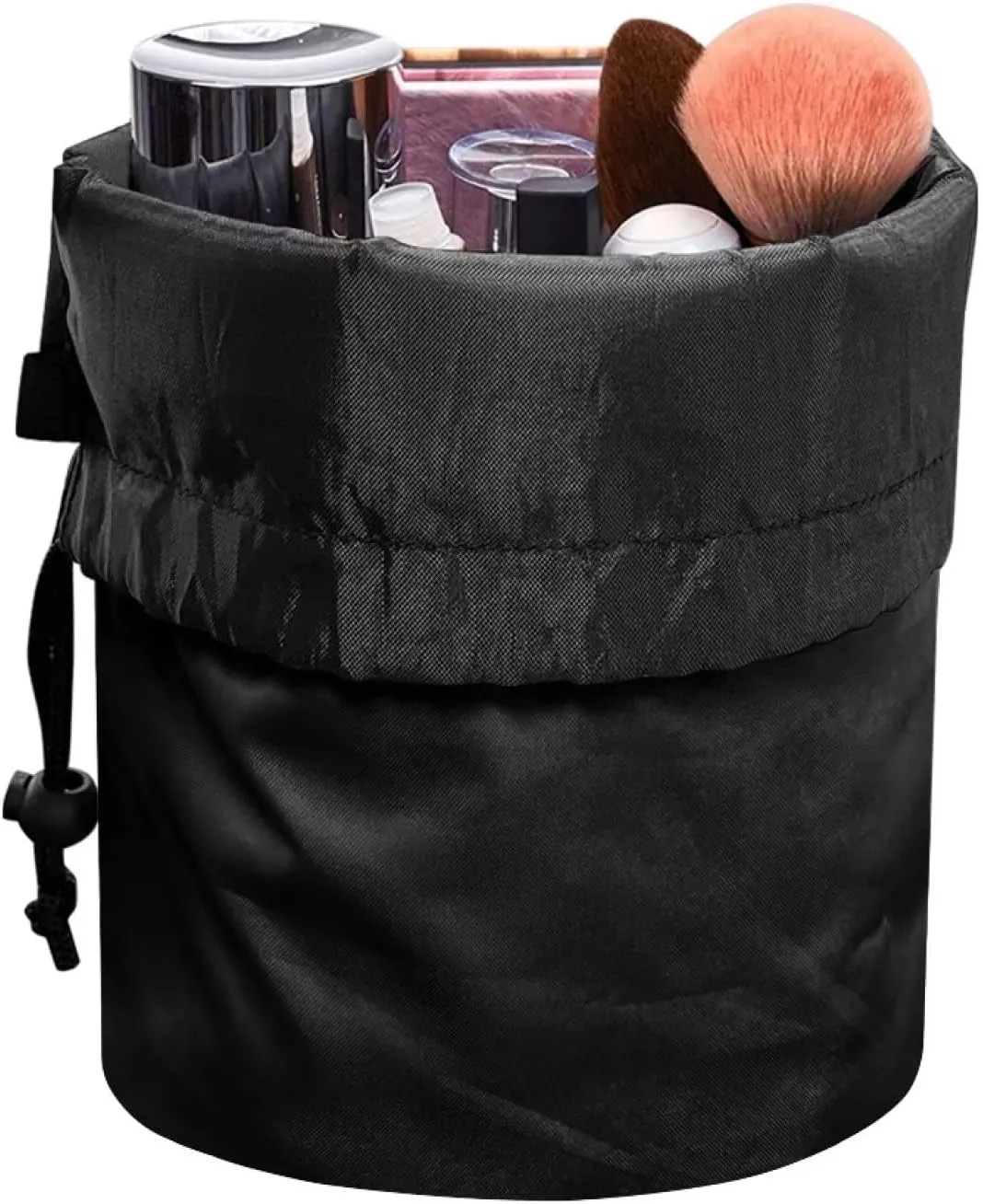 Dolyues Axolotls Print Barrel Drawstring Makeup Bag for Cosmetics, Portable Cosmetic Travel Bag Multifunctional Toiletry Organizer Bags for Women