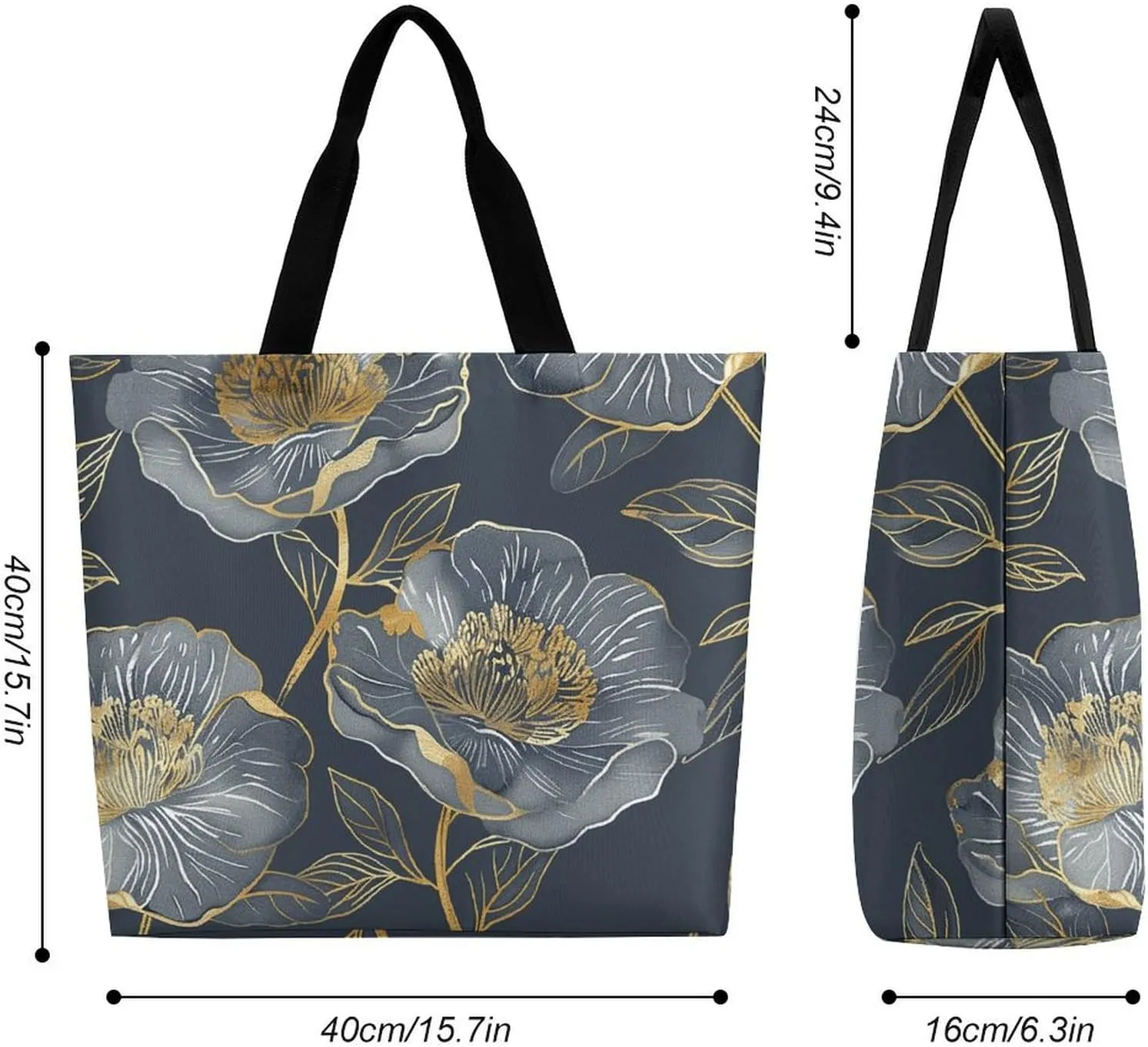 Dragon Fruit Pattern Beach Bag Reusable Tote Bag Foldable Grocery Bags Women Shopping Bags for Daily Essentials