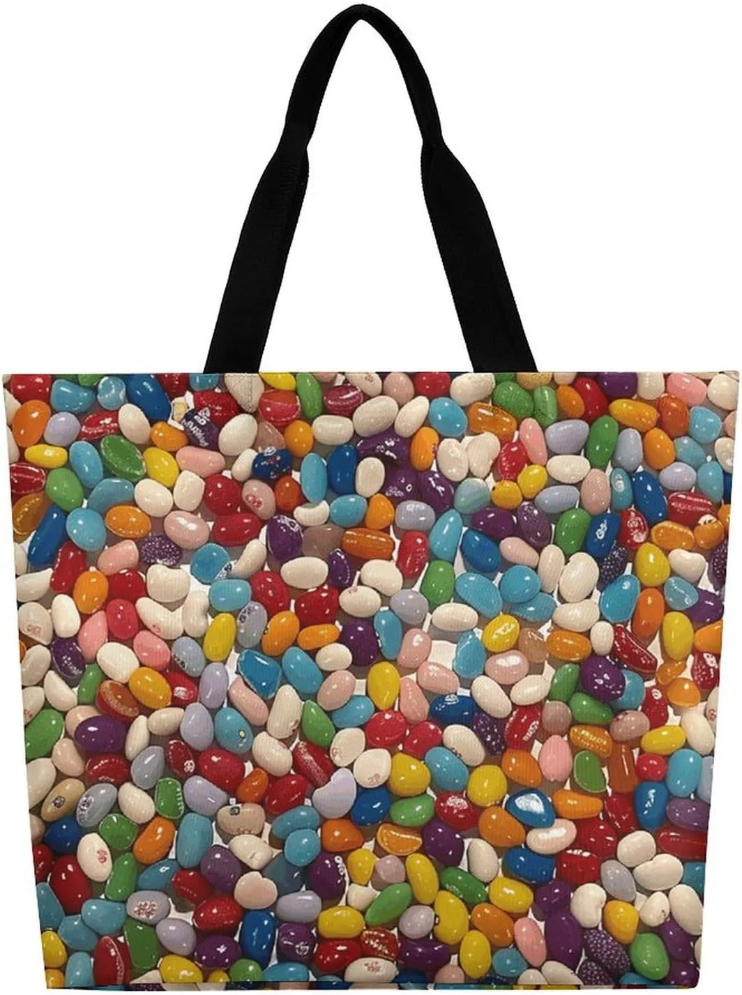 Dragon Fruit Pattern Beach Bag Reusable Tote Bag Foldable Grocery Bags Women Shopping Bags for Daily Essentials