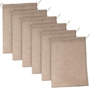 Draw Bag Vegetable Burlap Bag Vegetables Bags Produce Saver Sacks Storing with Reusable Washable
