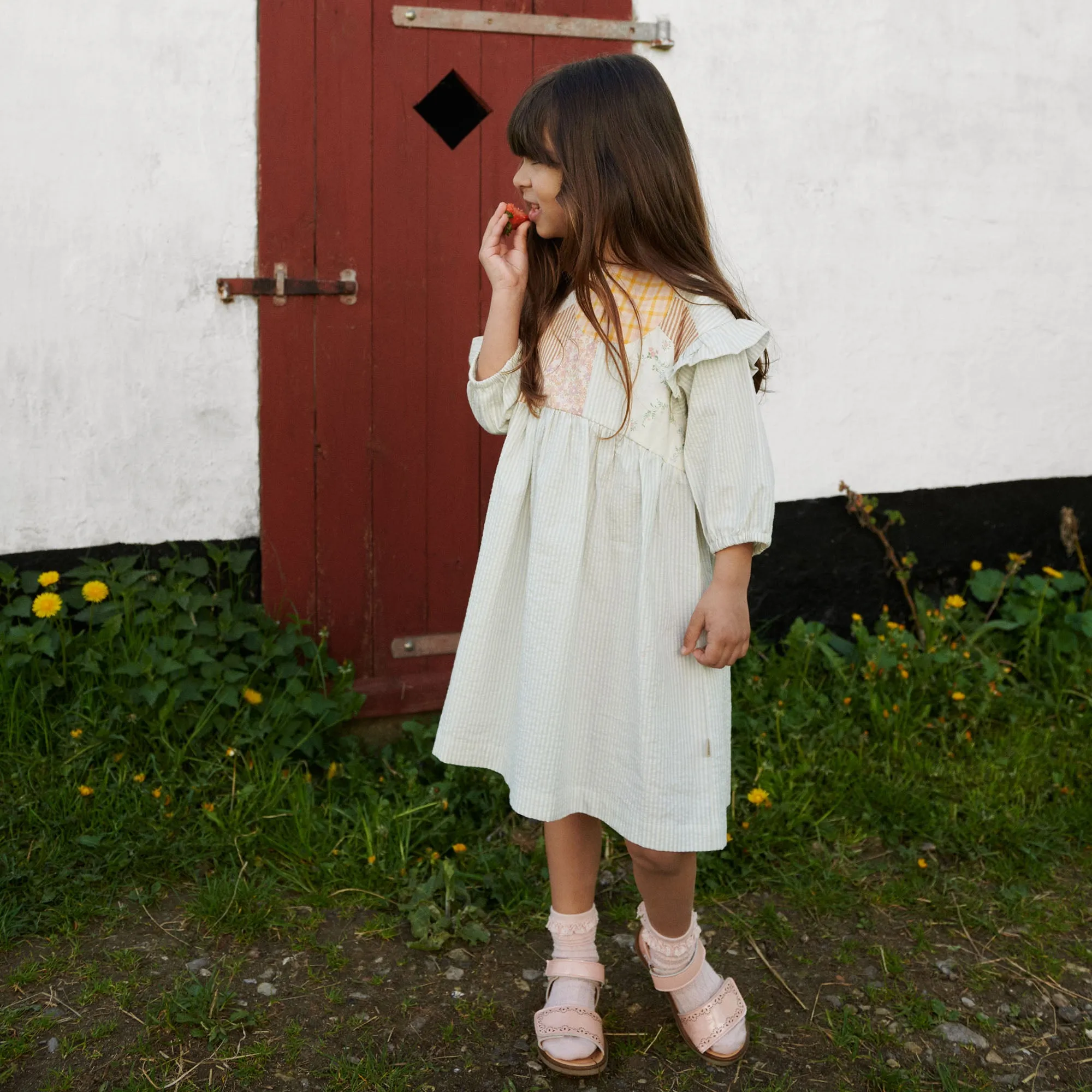 Dress 3/4 Sleeve Gro - summer blue sky