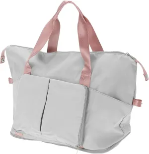 Duffle Bag for Travel, Gym Bag with Wet and Dry Pocket, Travel Duffle Bags, Water Resistant Sports Bag for Gym Travel Swimming, Gray