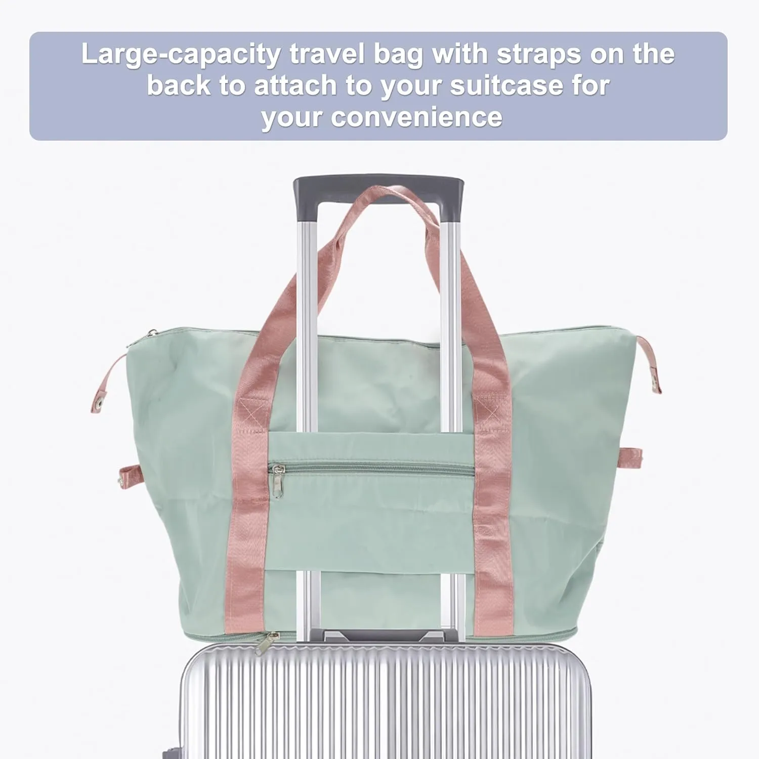 Duffle Bag for Travel, Gym Bag with Wet and Dry Pocket, Travel Duffle Bags, Water Resistant Sports Bag for Gym Travel Swimming, Green