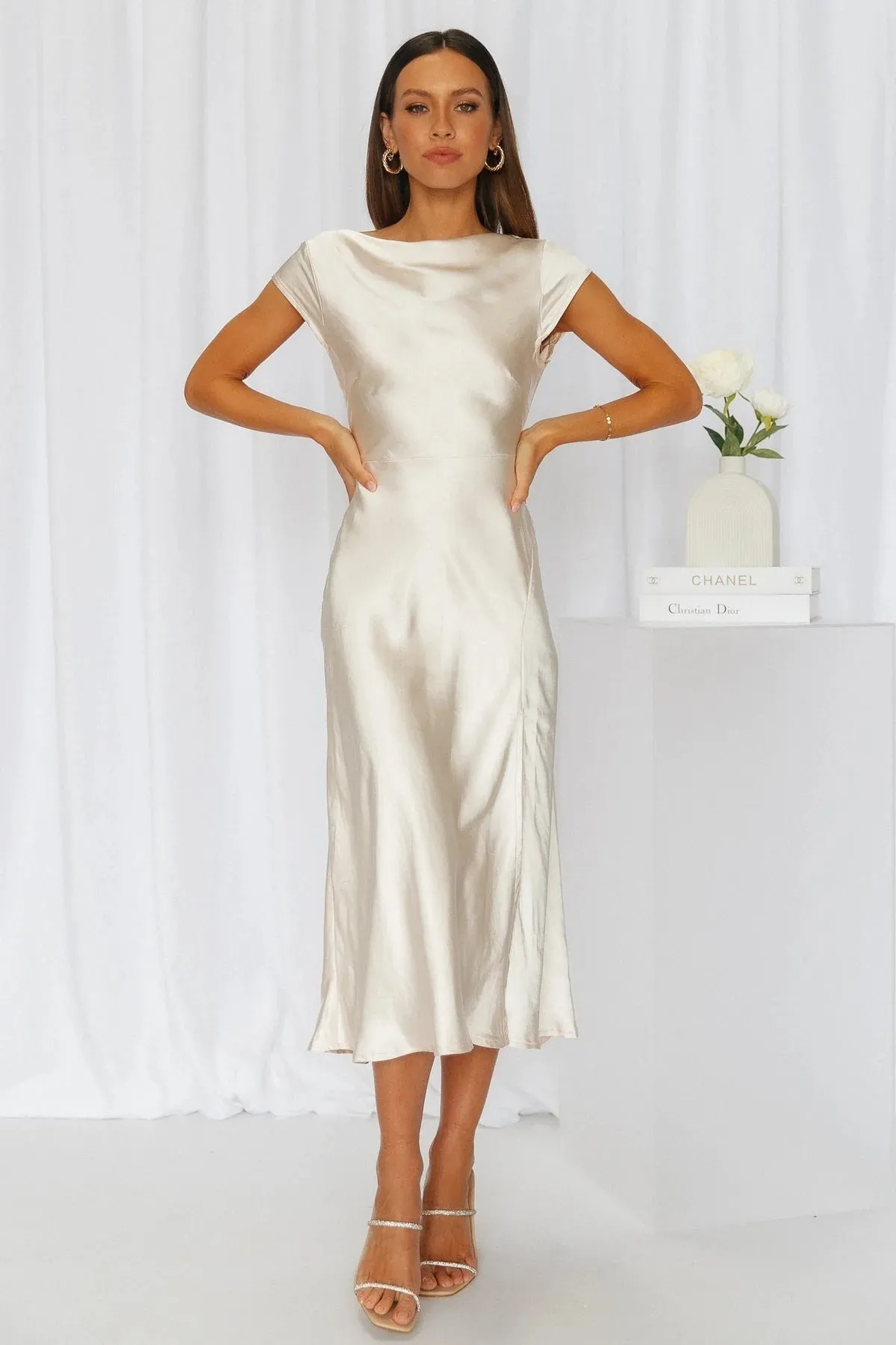 Ethereal Elegance Midi Dress