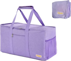 Extra Large Utility Tote - Reusable Shopping Bags, Waterproof Beach Bag, Foldable Storage