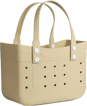 Extra Large Waterproof Beach Tote Bag  Durable, Lightweight, and Washable Plastic Pool Bag