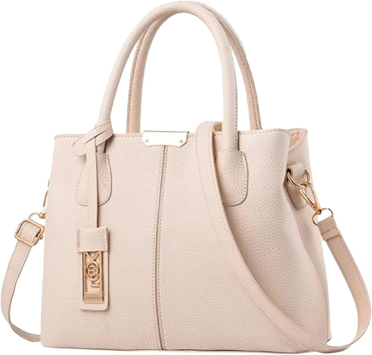 Fashion Handbag Simple Bags Large Capacity One Shoulder Women Bag Man Messenger Bags Small Leather (White, One Size)