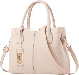 Fashion Handbag Simple Bags Large Capacity One Shoulder Women Bag Man Messenger Bags Small Leather (White, One Size)