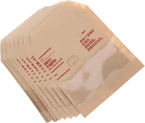 Fashionable 50pcs Kraft Paper Underwear Bags Zipper Packing Bags for Suitcases