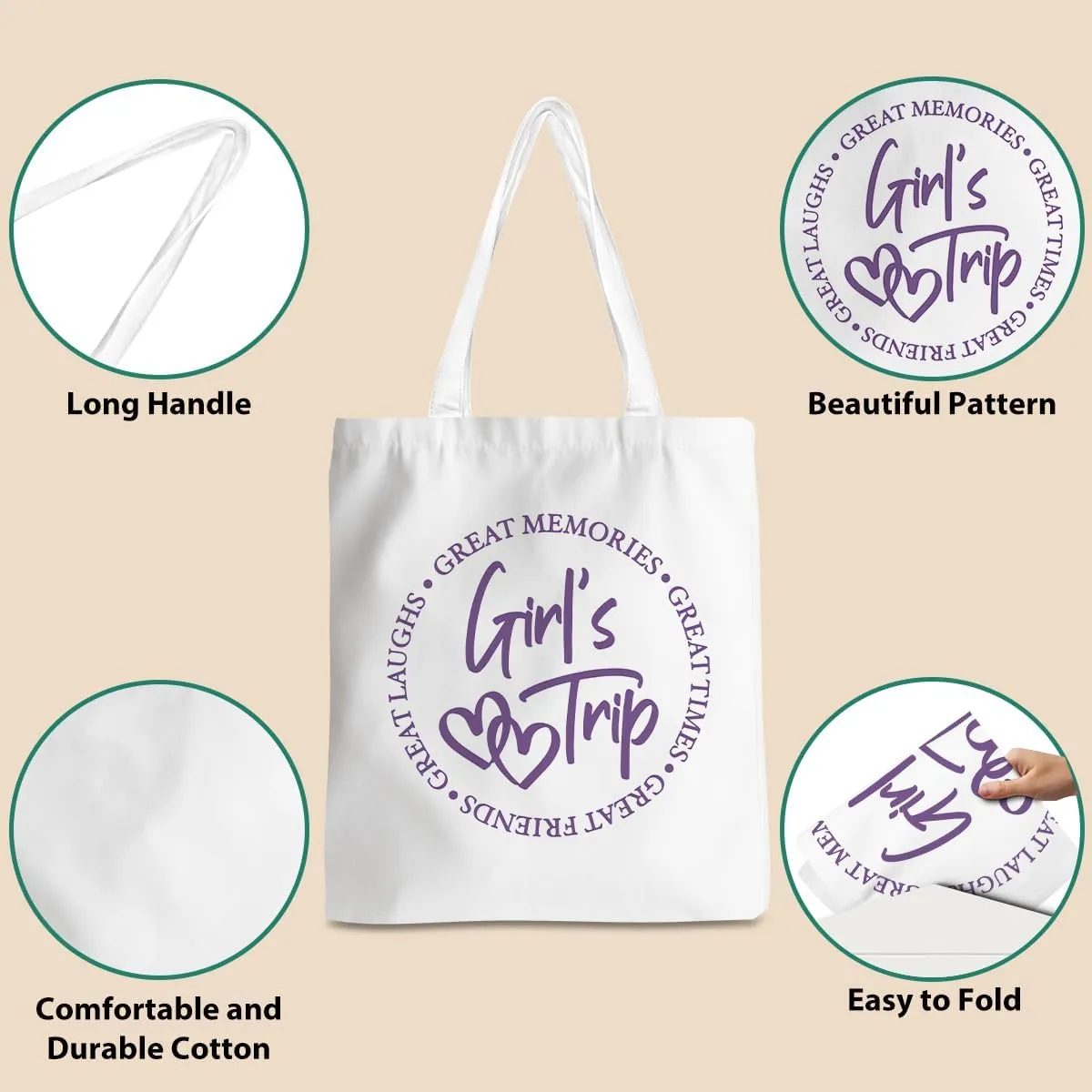 Friend Trip Gifts Favors 2025, Sister Weekend Gifts Tote Bag Goodie Gifts, Bestie Gifts Vacation Weekend Bag Friendship Gifts