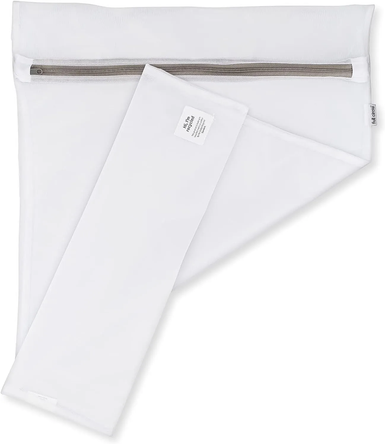 Full Circle Home Full Circle Loads of Fun Recycled Mesh Laundry Zipper, Set of 4  Reusable Garment Washing Machines  Large Clothes Small Delicates/Lingerie Bags, White 4 Count