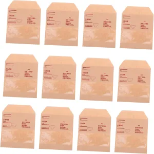 Gatuida 50-pack Kraft Paper Underwear Packaging Bags Sealed Travel Clothing Storage Bags for Men Women