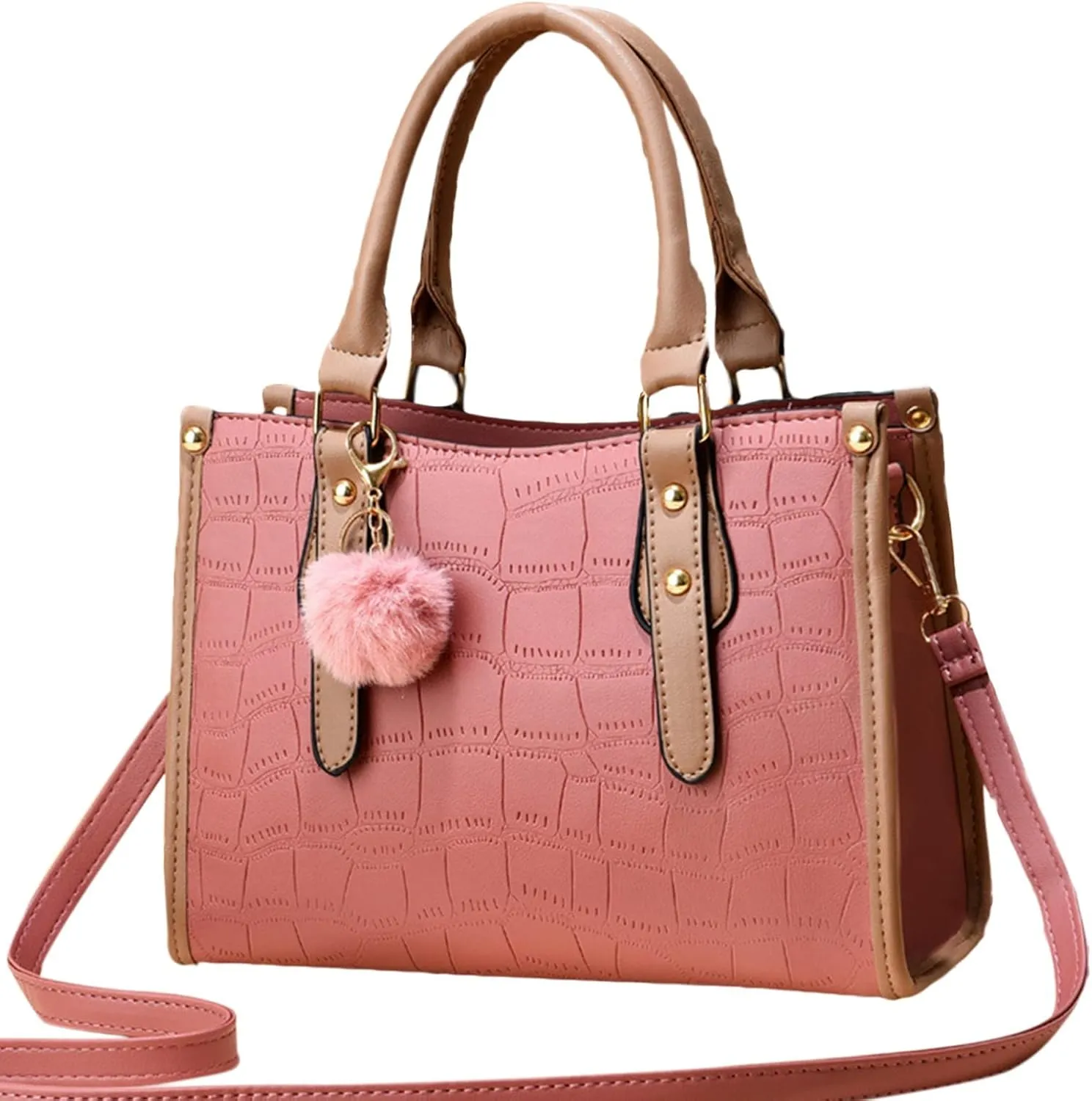 Genuine Leather Crossbody Bags for Women Large Casual Handbags for Work Dating Womens Bucket Purse