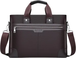 Genuine Leather Crossbody Bags for Women Shoulder Bags Top Handle Satchel Purses Lightweight Carry on Bag(Brown)