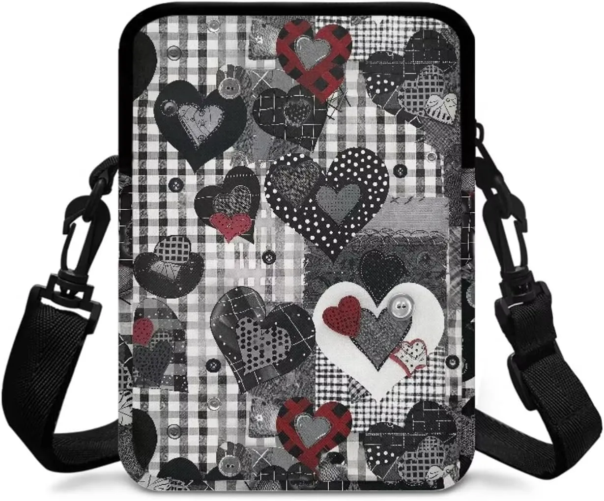 Girls Crossbody Bag, 2 Layer Messenger Sling Bag Travel Passport Purse Waist Pouches