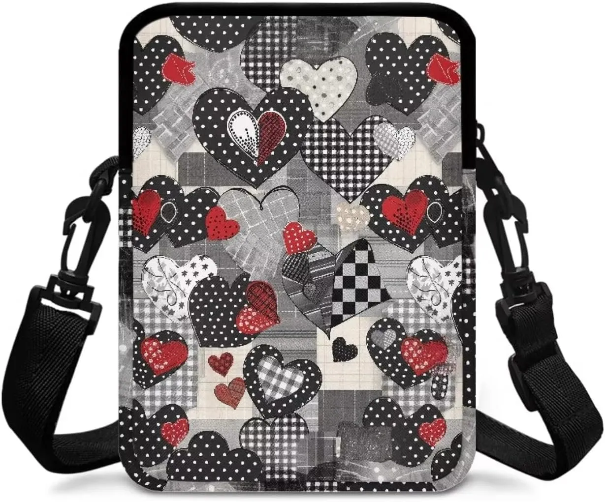 Girls Crossbody Bag, 2 Layer Messenger Sling Bag Travel Passport Purse Waist Pouches