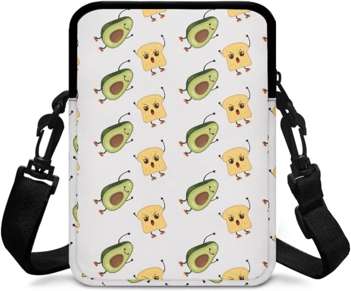 Girls Crossbody Shoulder Bags, 2 Layer Travel Messenger Bag Waist Pouches Purse Bag