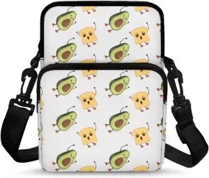 Girls Crossbody Shoulder Bags, 2 Layer Travel Messenger Bag Waist Pouches Purse Bag