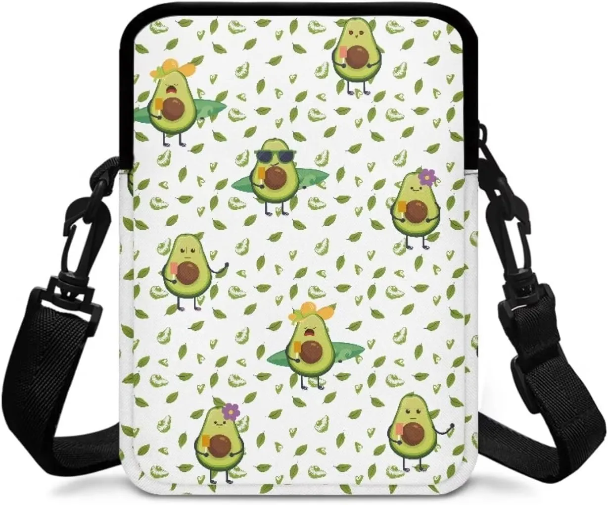 Girls Crossbody Shoulder Bags, 2 Layer Travel Messenger Bag Waist Pouches Purse Bag