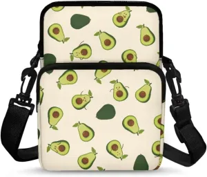Girls Crossbody Shoulder Bags, 2 Layer Travel Messenger Bag Waist Pouches Purse Bag