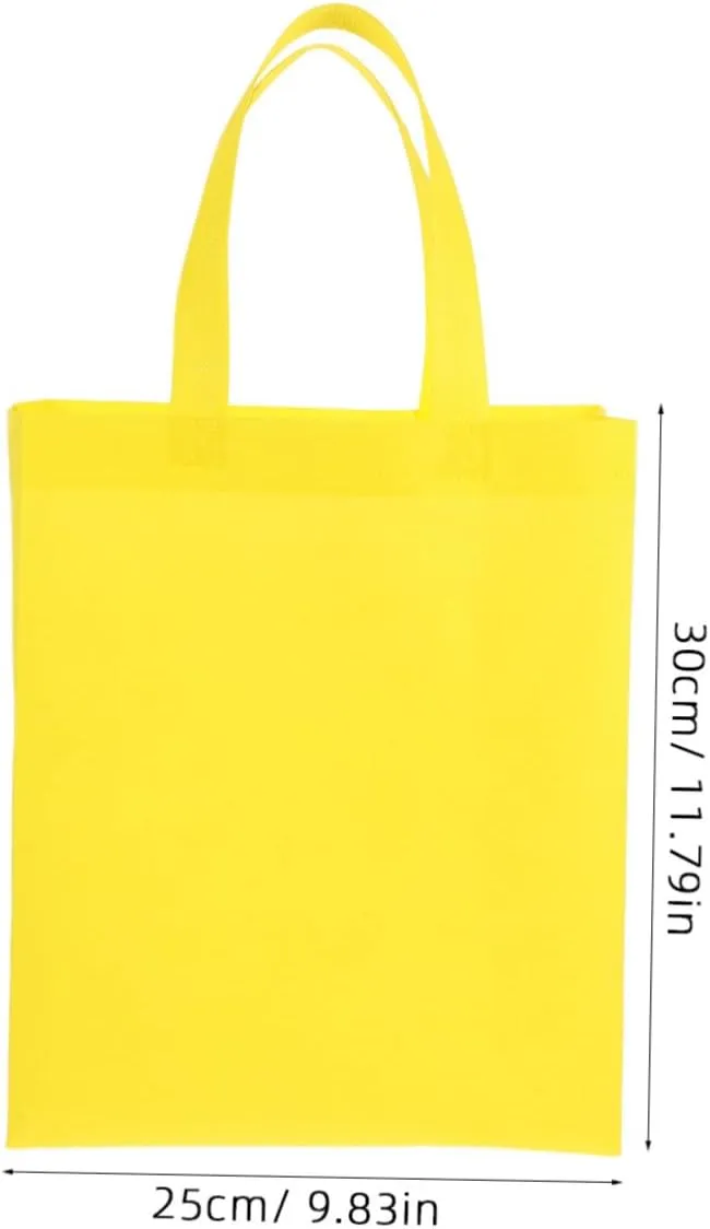 GLEAVI Non Woven Tote Bag Blank Plain Bags Tote Bag for Women Favors Birthday Material Black Party Bag Shop