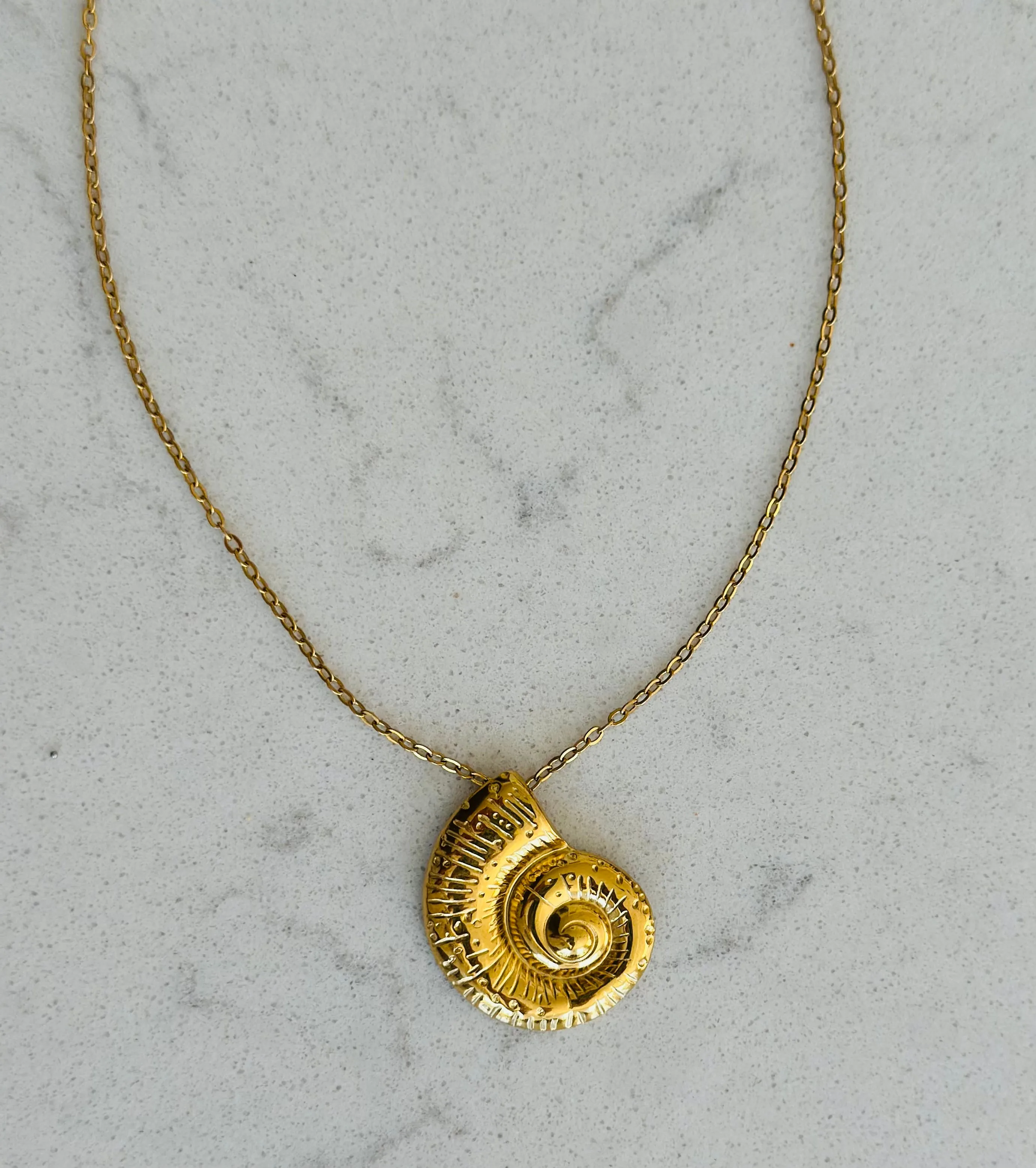 Gold Shell Necklace