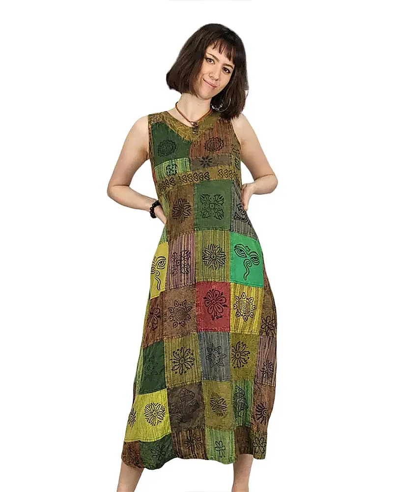Green Patch Enya Dress