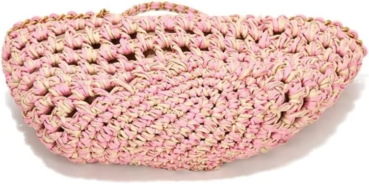 Handbag Hand-Woven Handbags, Fragrant Beach Bags, Straw Bags, Fashionable All-Match Women's Bags Straw Bags Handbag(Brown)