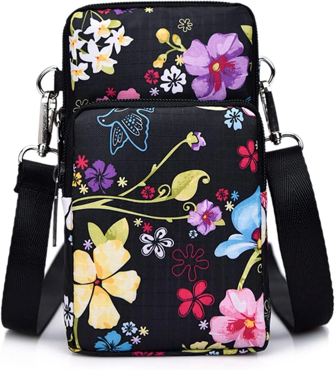 Handbag Purse Crossbody Wallet Slots Mini Shoulder Small CellPhone Card With Credit For Women over (B, One Size)