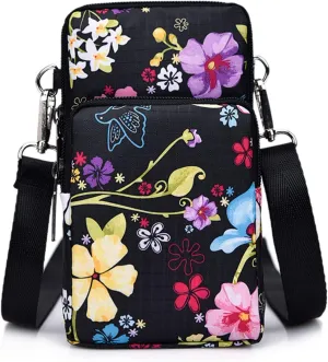 Handbag Purse Crossbody Wallet Slots Mini Shoulder Small CellPhone Card With Credit For Women over (B, One Size)