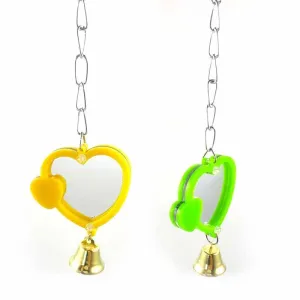 Heart Shaped Mirror for Birds
