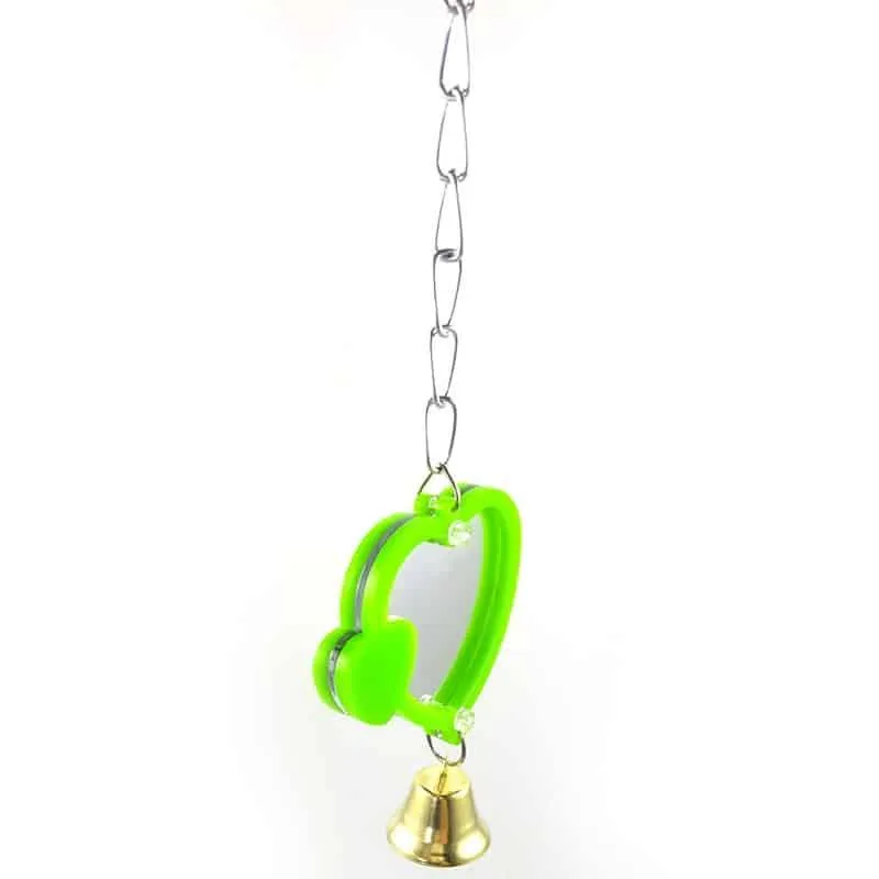 Heart Shaped Mirror for Birds