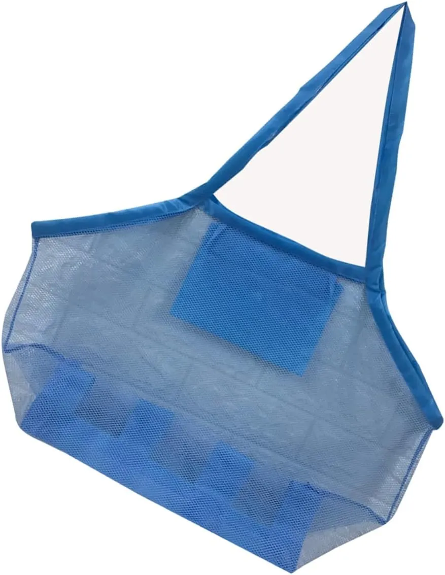 Heavy Duty Mesh Beach and Girls Beach Tote Storage Bag for Toys Mesh Tote Drainable