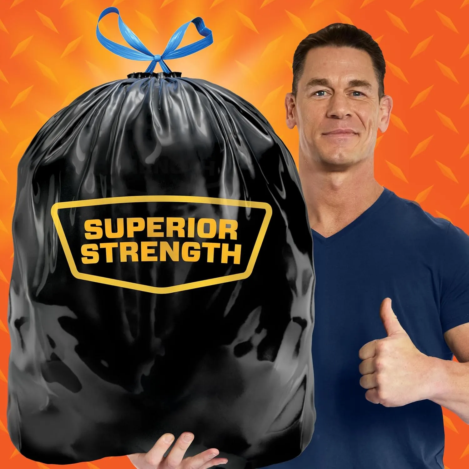 Hefty Strong Large Trash Bags, Black, 30 Gallon, 74 Count