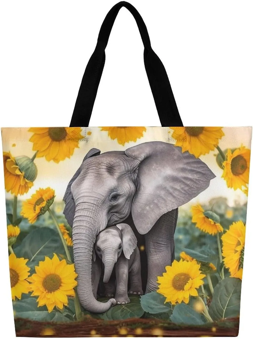 Italian Town Street Beach Bag Reusable Tote Bag Foldable Grocery Bags Women Shopping Bags for Daily Essentials