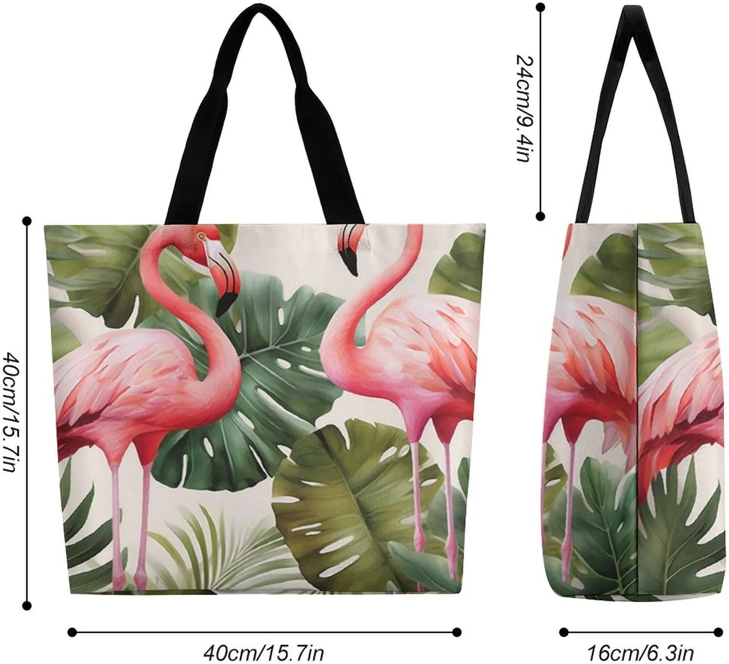 Italian Town Street Beach Bag Reusable Tote Bag Foldable Grocery Bags Women Shopping Bags for Daily Essentials