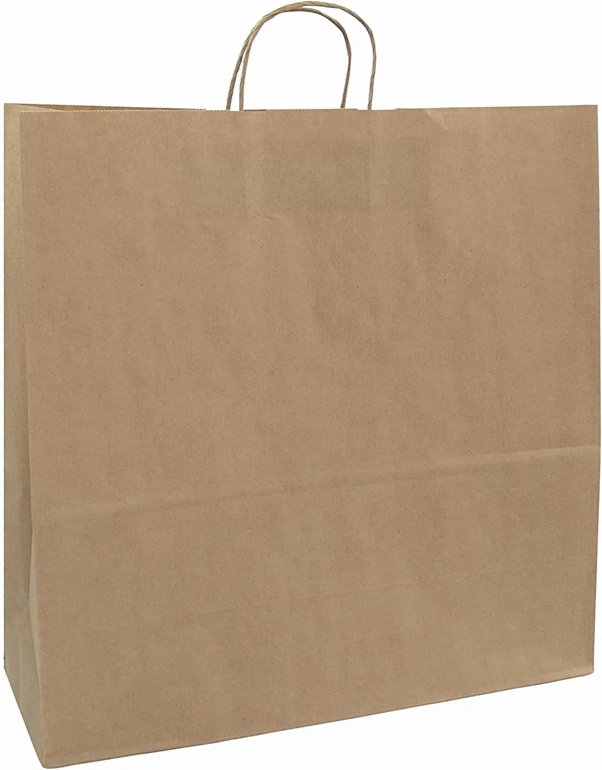 JET PAPER BAGS - 18x7x18 Inch [200 Pcs] Large Brown Paper Bags with Handles Ideal for Takeout, Grocery, Goody, Retail, Party, Gifts, Weddings - Recyclable Kraft Paper Gift Bags with Handles
