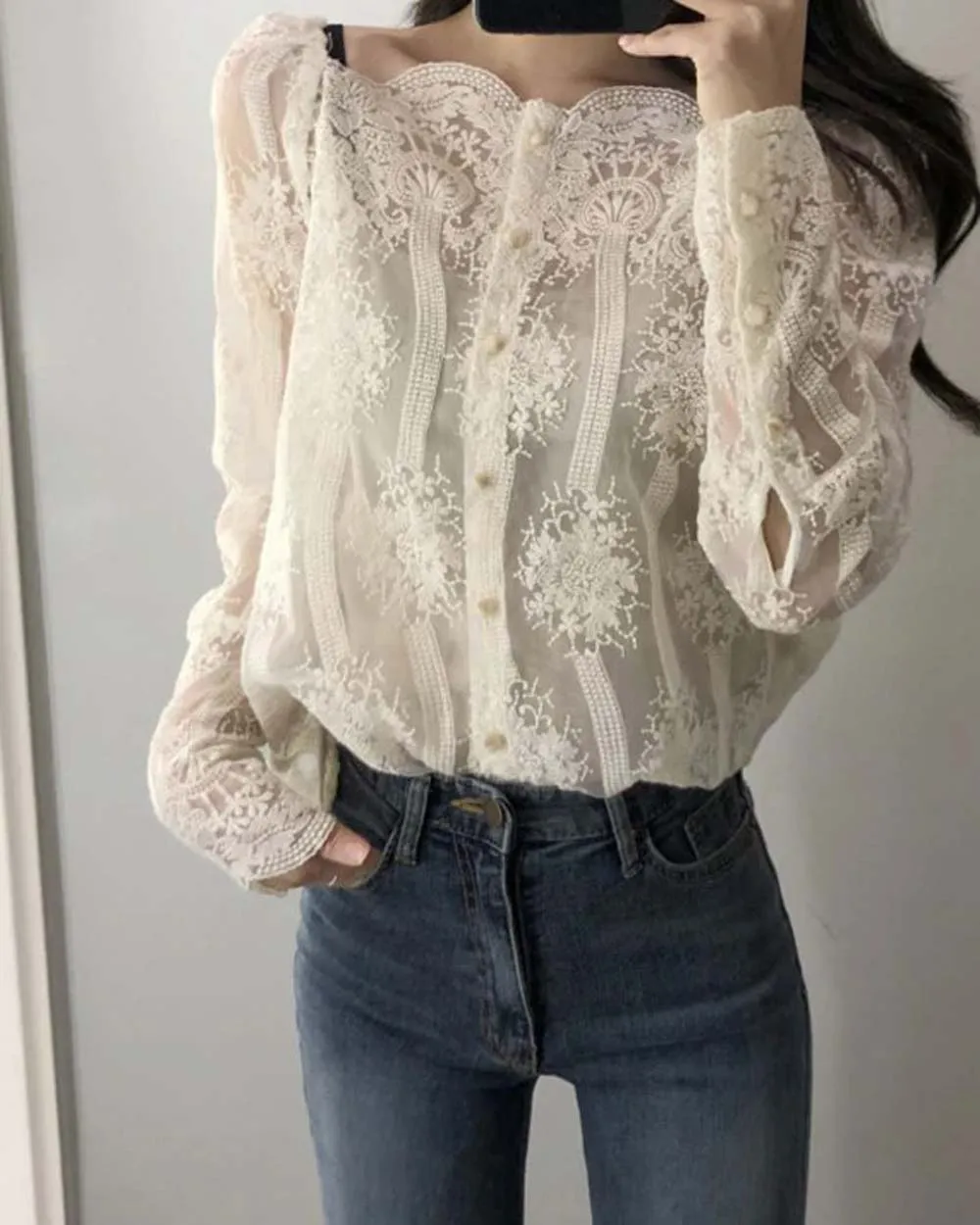 Lace Edge Top