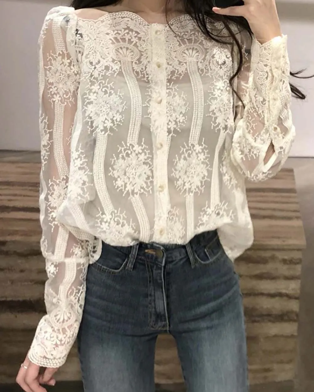 Lace Edge Top