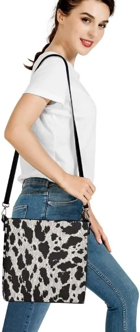 Leather Tote Bucket Bags for Women Trendy Satchels Work Travel Bag Cross Body Bag Purses with Adjustable Strap