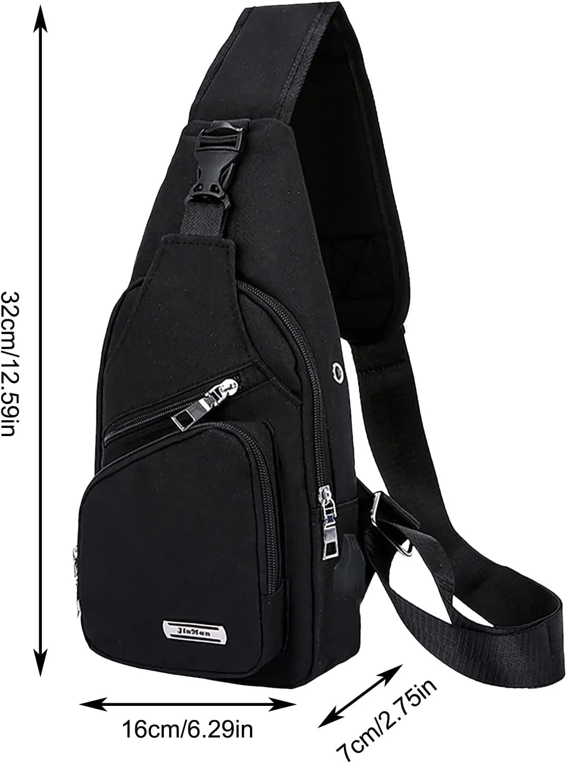 Lightweight Small Crossbody Bag for Women Men Cross Body Shoulder Bags with Keyholder Waterproof Backpack(Grey)