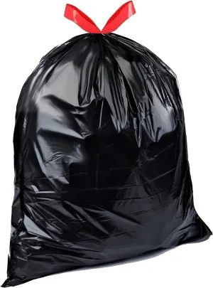 LIMELINEN 30 Gallon Garbage Trash Bags, 100 Count, 1.2 mil Extra Thick Trash Bags with Drawstring Closure, Leak and Odor-Resistant Large Plastic Bags For Office, Home, Hospital, Big Waste Binst