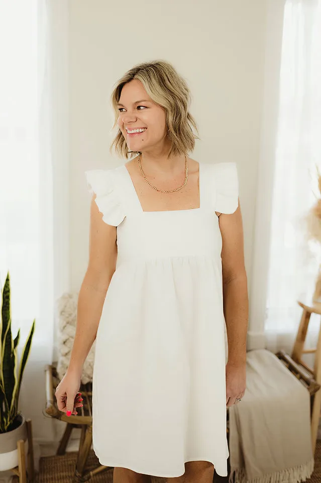 Linen Ruffle Straps