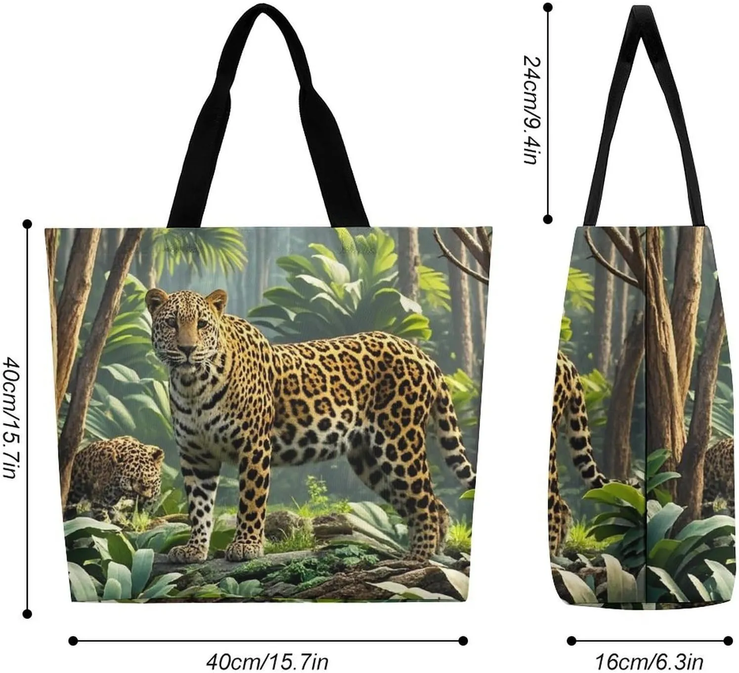 Lion Sticks Out Tongue Beach Bag Reusable Tote Bag Foldable Grocery Bags Women Shopping Bags for Daily Essentials
