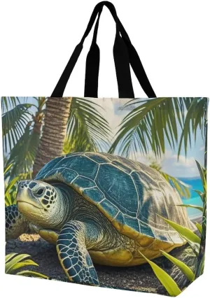 Lion Sticks Out Tongue Beach Bag Reusable Tote Bag Foldable Grocery Bags Women Shopping Bags for Daily Essentials