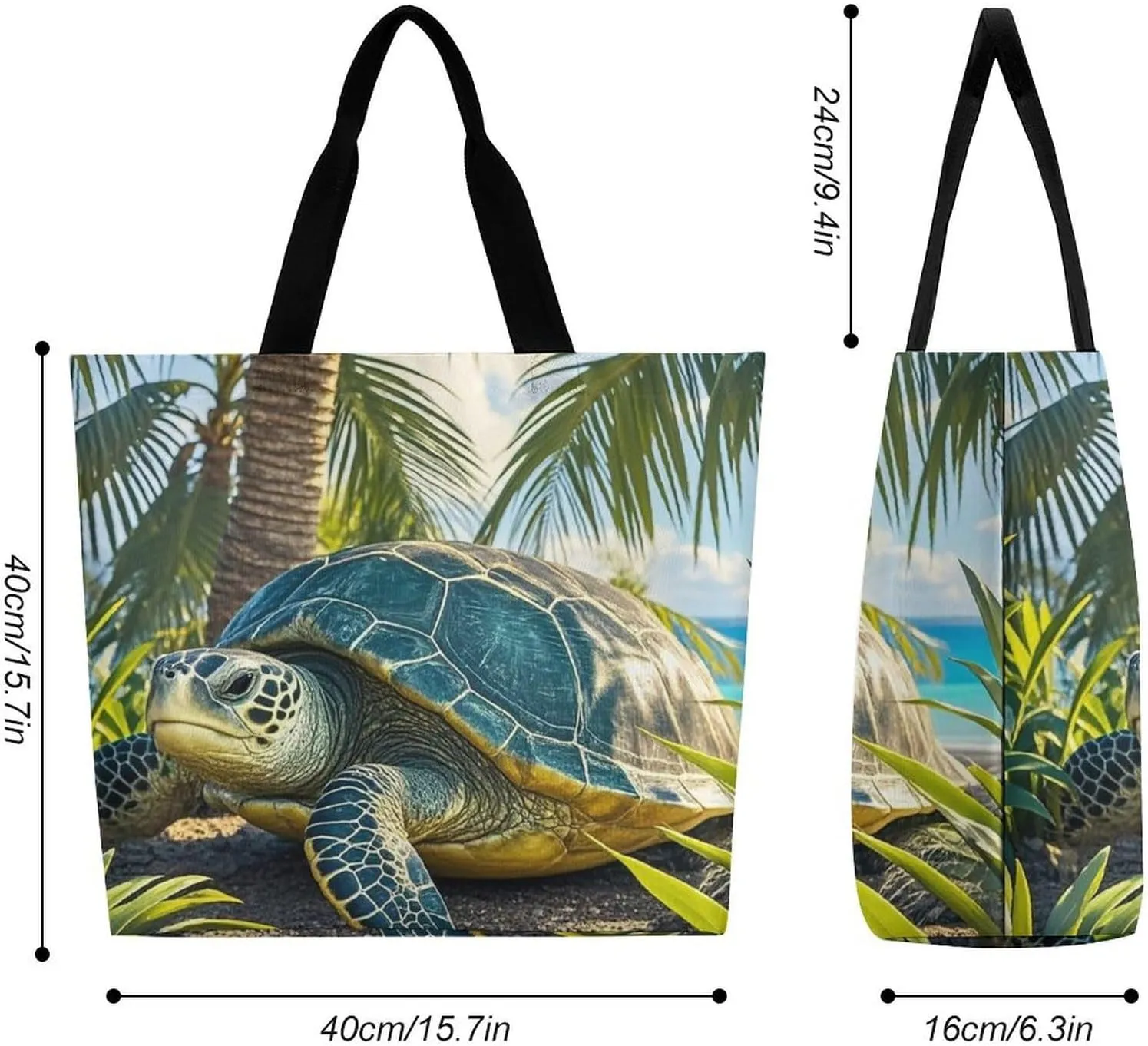 Lion Sticks Out Tongue Beach Bag Reusable Tote Bag Foldable Grocery Bags Women Shopping Bags for Daily Essentials